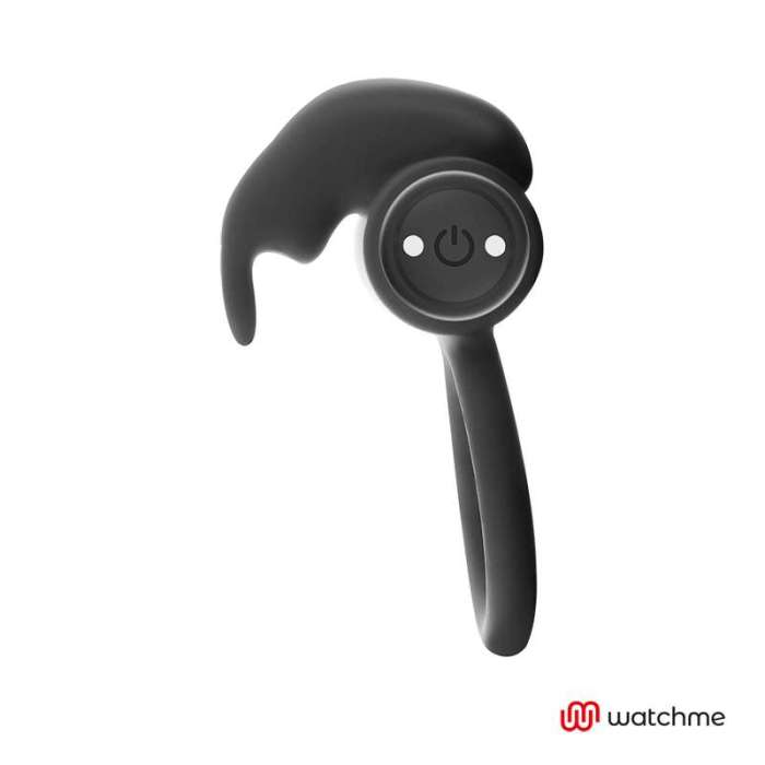 ANEL PARA PÉNIS COM VIBRAÇÃO - BLACK&SILVER BURTON WATCHME
