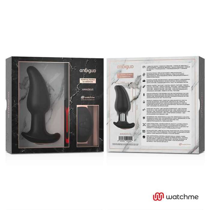 PLUG ANAL COM VIBRAÇÃO E CONTROLO REMOTO WATCH - ANBIGUO