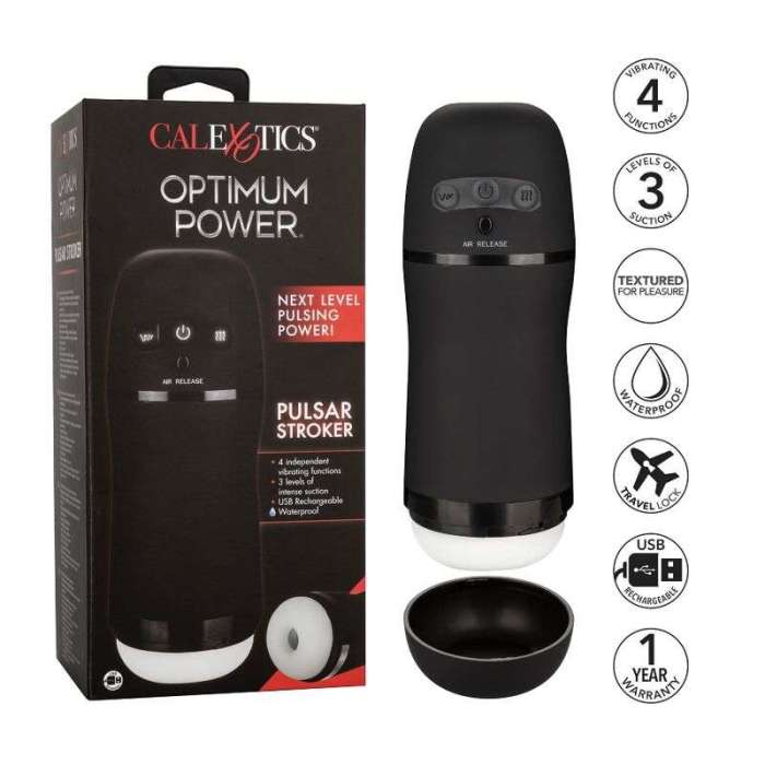 MASTURBADOR COM VIBRAÇÃO - CALEX OPTIMUM POWER