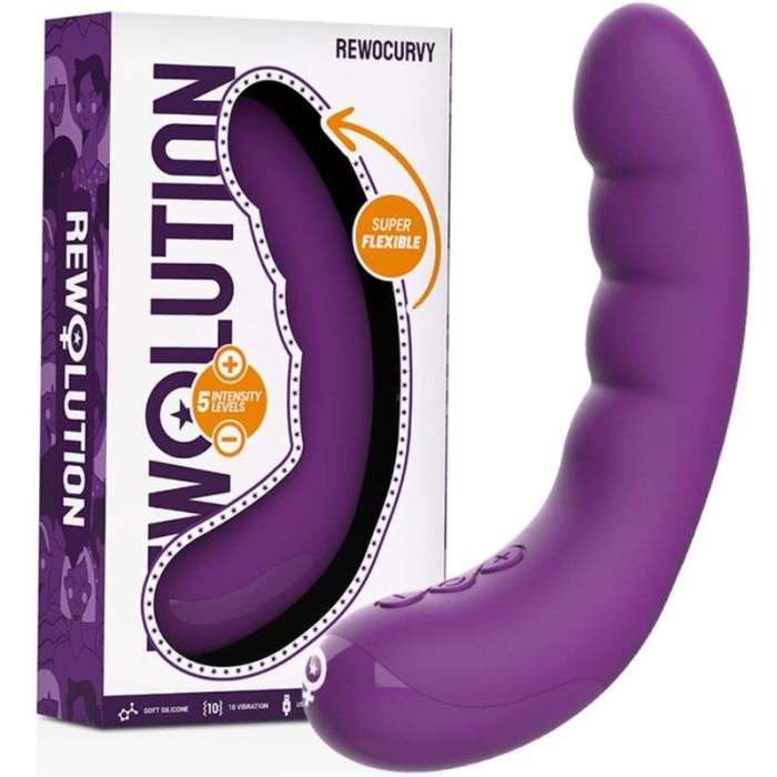 VIBRADOR FLEXIVEL RECARREGAVEL - REWOLUTION REWOCURVY