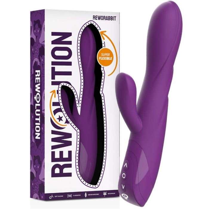 VIBRADOR FLEXIVEL - REWOLUTION REWORABBIT