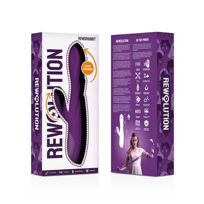 VIBRADOR FLEXIVEL - REWOLUTION REWORABBIT