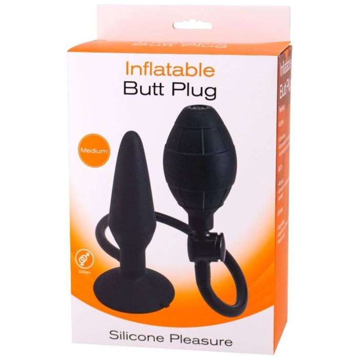 PLUG ANAL INSUFLÁVEL COM INSUFLADOR MANUAL