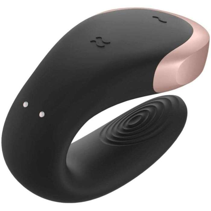 ESTIMULADOR PARA CASAL COM CONTROLE REMOTO - SATISFYER DOUBLE  PARTNER