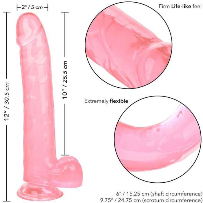 DILDO COM VENTOSA -  CALEX 25,5 CM