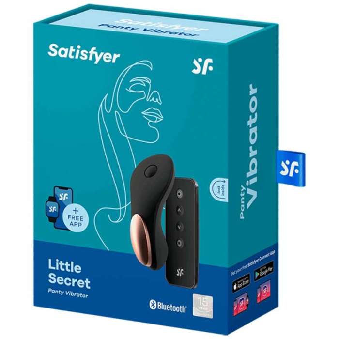VIBRADOR PARA CUECA COM APP E CONTROLE REMOTO - SATISFYER LITTLE SECRET