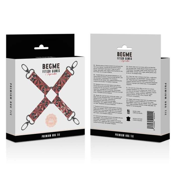 BEGME RED EDITION HOG TIE VEGAN LEATHER