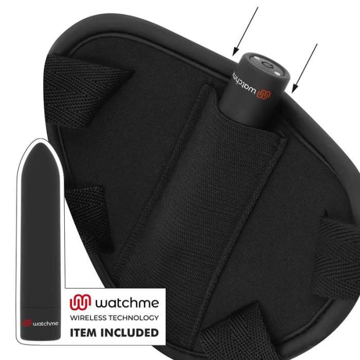 ARNÊS COM DILDO E VIBRAÇÃO COM CONTROLO REMOTO RELÓGIO CYBER STRAP