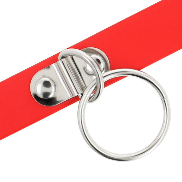 COLAR - COQUETTE HAND CRAFTED CHOKER FETISH - RED
