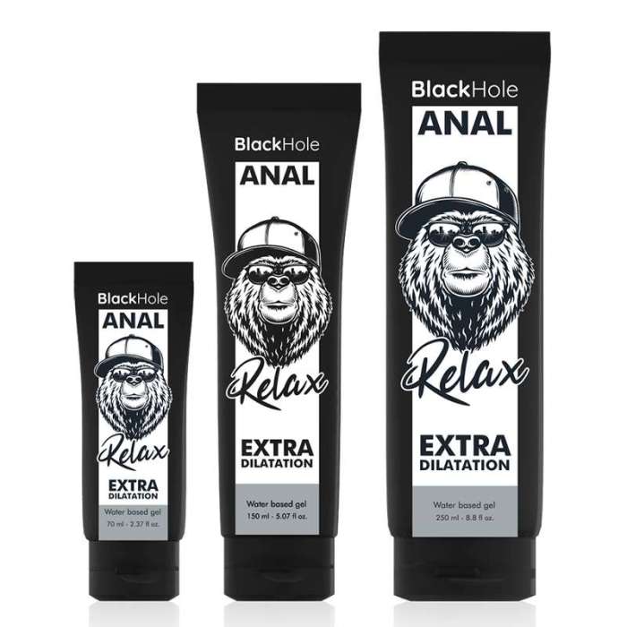 DILATADOR RELAXANTE ANAL - BLACK HOLE WATER BASE 70 ML