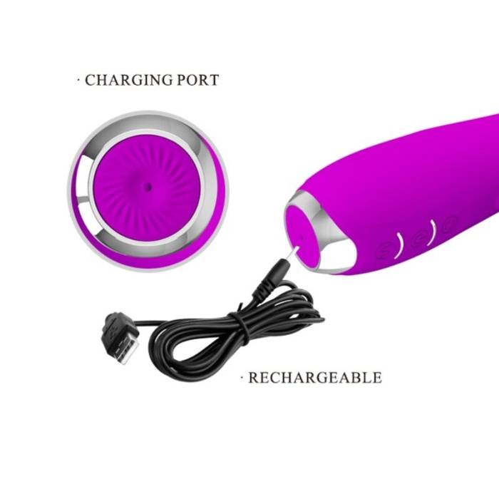 VIBRADOR GIRATÓRIO RECARREGÁVEL - MOLLY - PRETTYLOVE