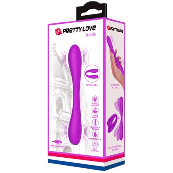 VIBRADOR DOBRÁVEL RECARREGÁVEL - YEDDA - PRETTYLOVE