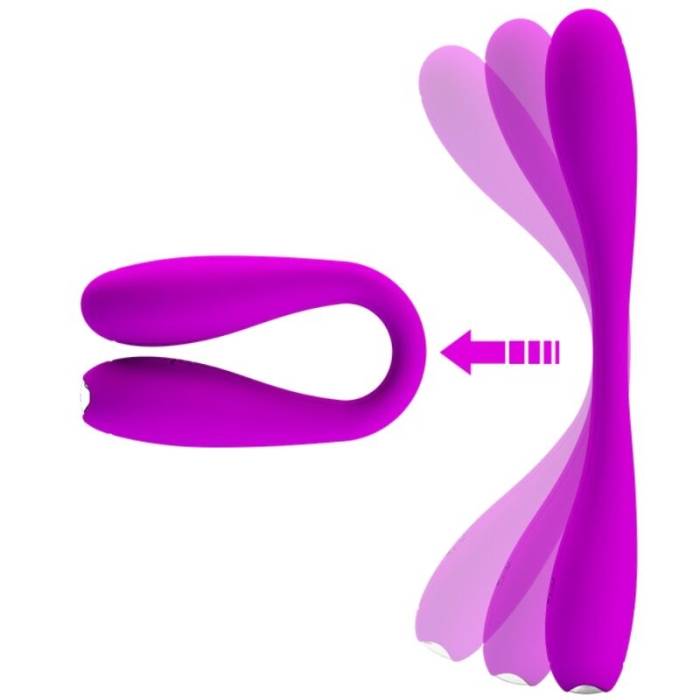 VIBRADOR DOBRÁVEL RECARREGÁVEL - YEDDA - PRETTYLOVE