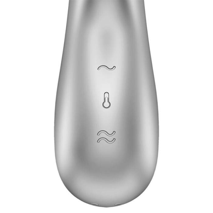 VIBRADOR DE AMANTE QUENTE SATISFYER - PRATA