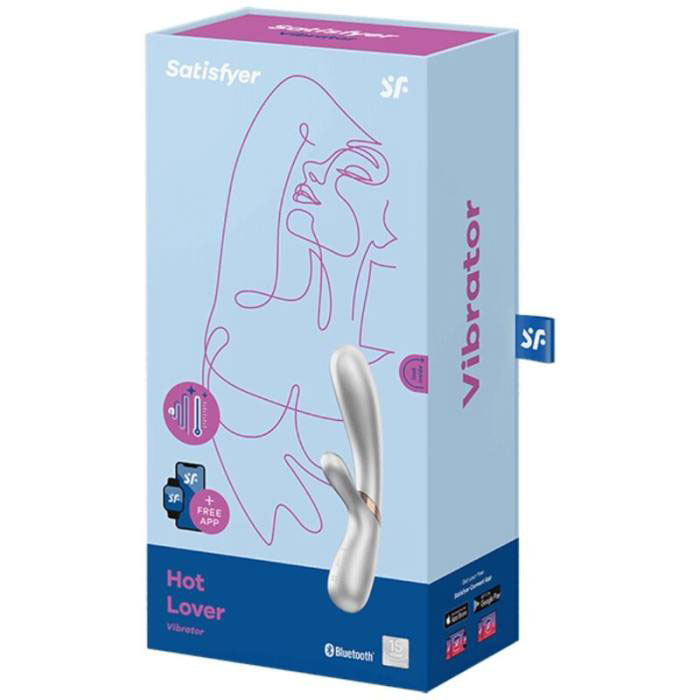 VIBRADOR DE AMANTE QUENTE SATISFYER - PRATA