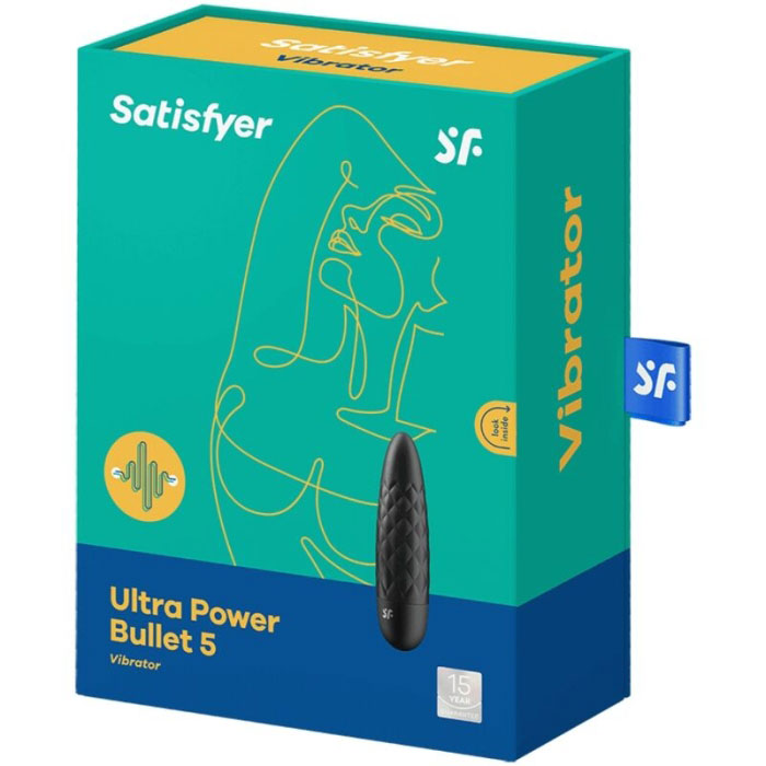 MINI VIBRADOR - SATISFYER ULTRA POWER BULLET 5 - PRETO