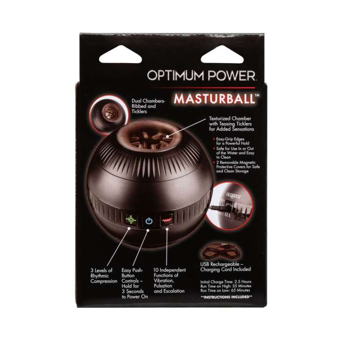 MASTURBADOR COM VIBRAÇÃO - CALEX OPTIMUM POWER MASTURBALL