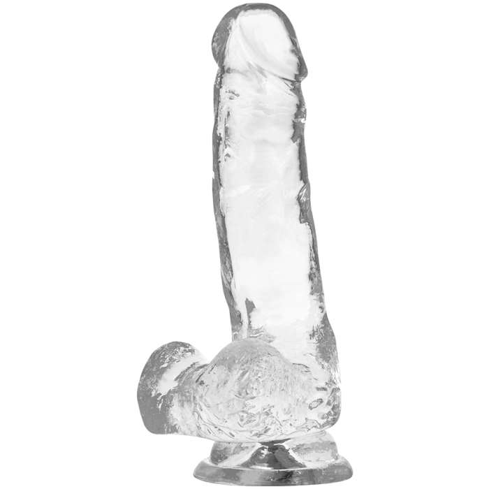DILDO REALISTICO GELATINOSO - X RAY CLEAR 18,5 CM X 3,8 CM