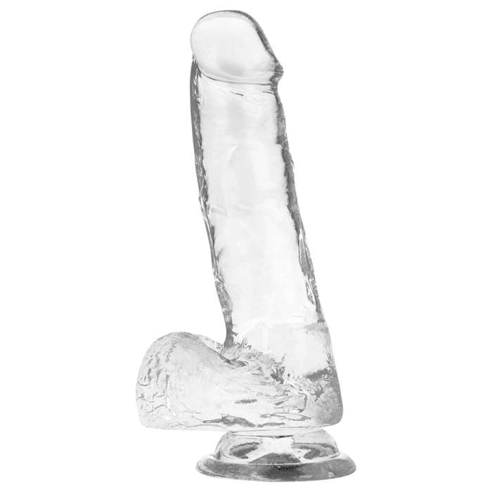 DILDO REALISTICO GELATINOSO - X RAY CLEAR 18,5 CM X 3,8 CM