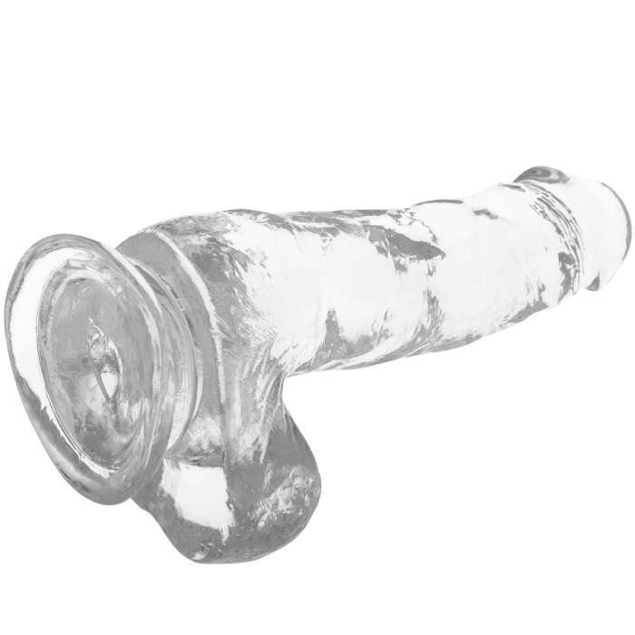 DILDO REALISTICO GELATINOSO - X RAY CLEAR 18,5 CM X 3,8 CM