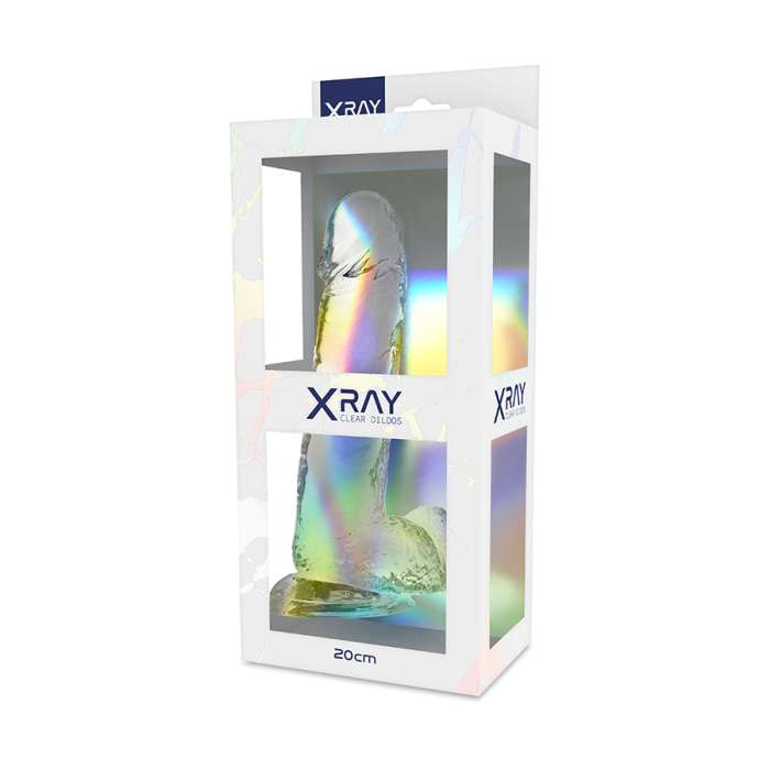 DILDO REALISTICO GELATINOSO - X CLEAR 20CM X 4.5CM