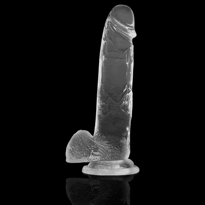 DILDO REALISTICO GELATINOSO -  X CLEAR 22 CM X 4,6 CM