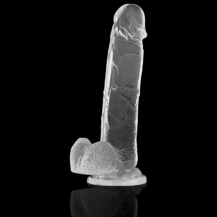 DILDO REALISTICO GELATINOSO -  X CLEAR 22 CM X 4,6 CM