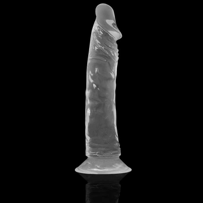 DILDO REALISTICO GELATINOSO - XRAY CLEAR COCK 21 CM X 4 CM