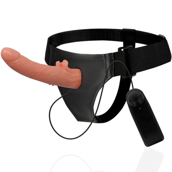 ARNÊS COM DILDO VIBRAÇÃO COM CONTROLO REMOTO 20CM HARNESS ATTRACTION