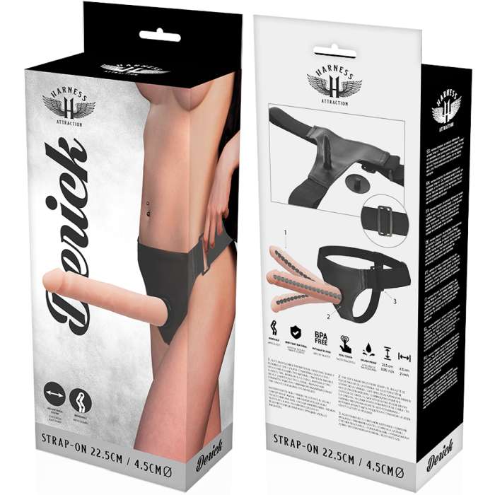 ARNÊS COM DILDO - HARNESS ATTRACTION 22,5CM