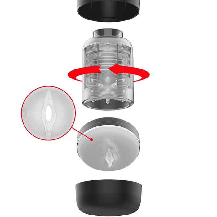 MASTURBADOR MASCULINO TECH - JAMYJOB TORNADO 360 ROTATE