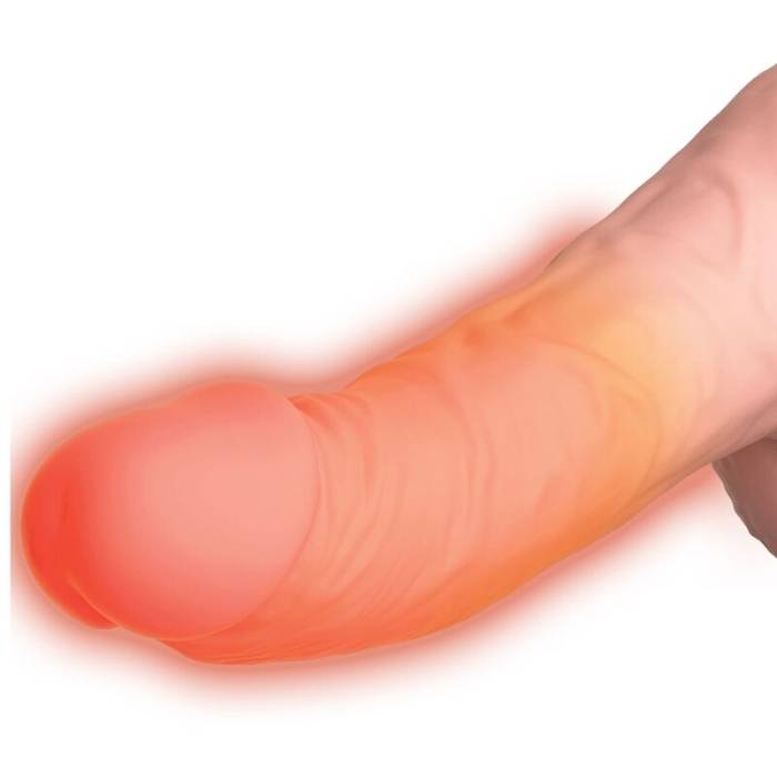 DILDO COM VIBRAÇÃO E AQUECIMENTO - KING COCK PLUS TRIPLO AMEA