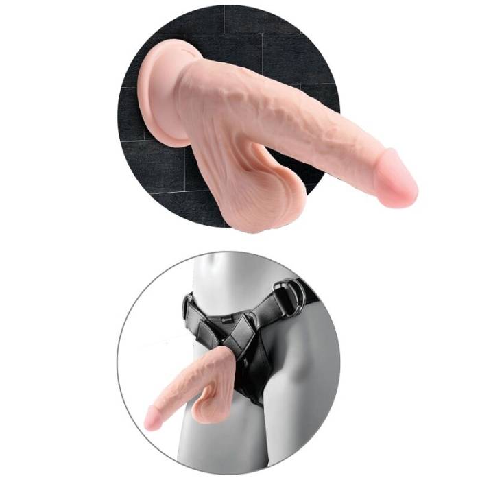 VIBRADOR REALISTICO - KING COCK PLUS 3D 15,2 CM