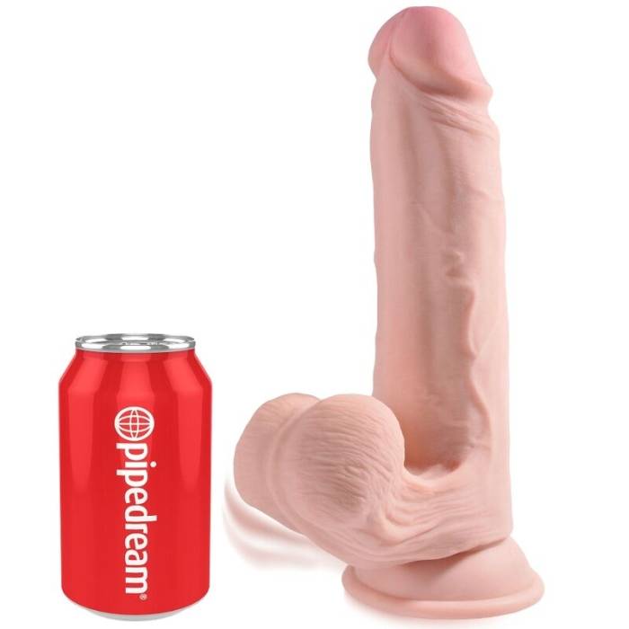 DILDO REALISTICO COM VENTOSA - KING COCK PLUS 3D