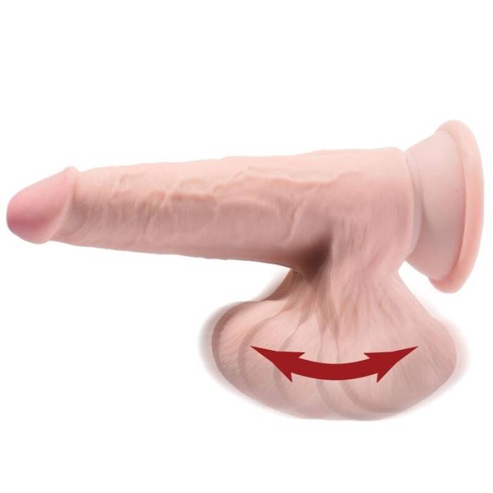 DILDO REALISTICO COM VENTOSA - KING COCK PLUS 3D