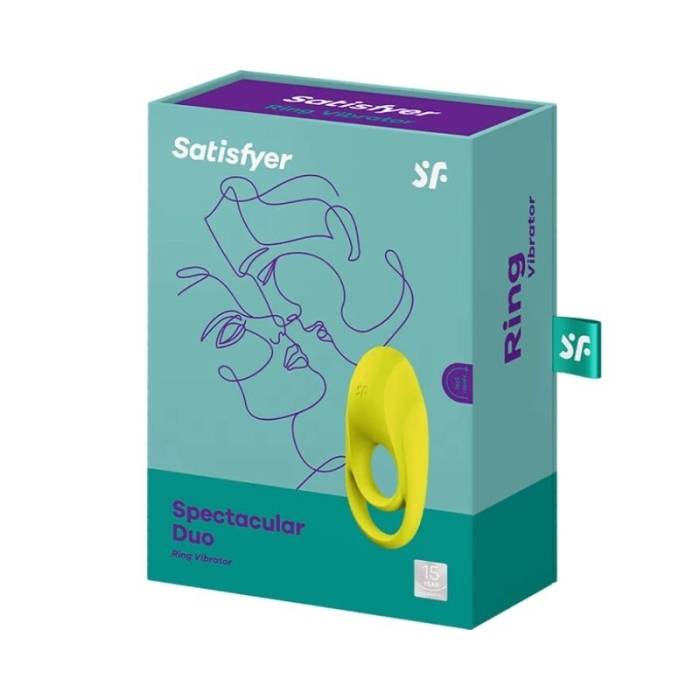 ANEL DUPLO PARA PÉNIS COM VIBRAÇÃO - SATISFYER SPECTACULAR DUO
