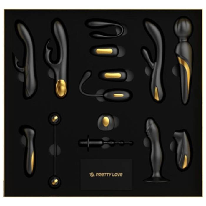 KIT DE VIBRADORES DE LUXO - PRETTY LOVE QUEEN S LUXURY COLLECTION