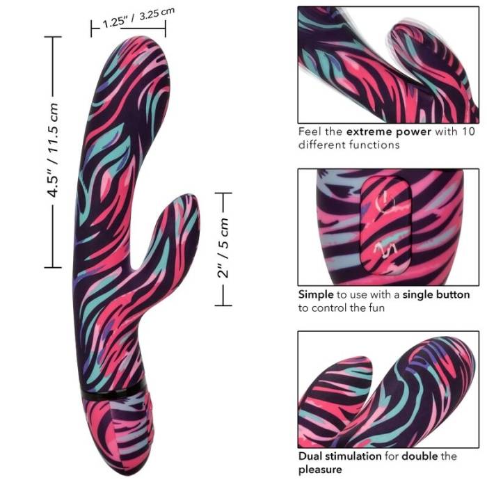 VIBRADOR DE VARINHA DUPLA - 21 CM - CALIFORNIA EXOTICS