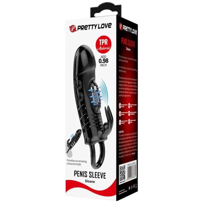 MANGA COM VIBRAÇÃO PARA PÉNIS - PRETTYLOVE