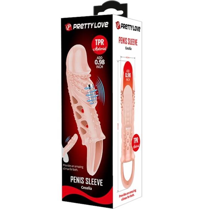 MANGA DE VIBRAÇÃO PARA PÉNIS - PRETTYLOVE