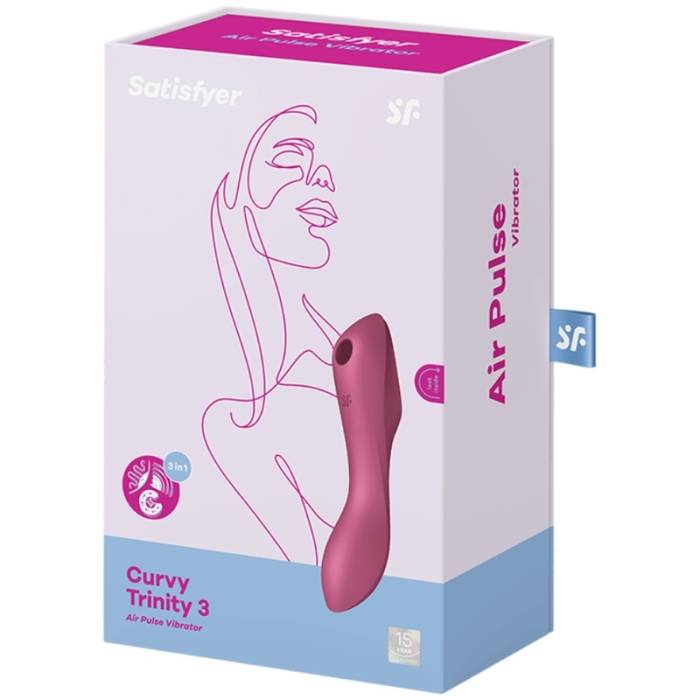 SUGADOR DE CLITORIS - SATISFYER CURVY TRINITY 3