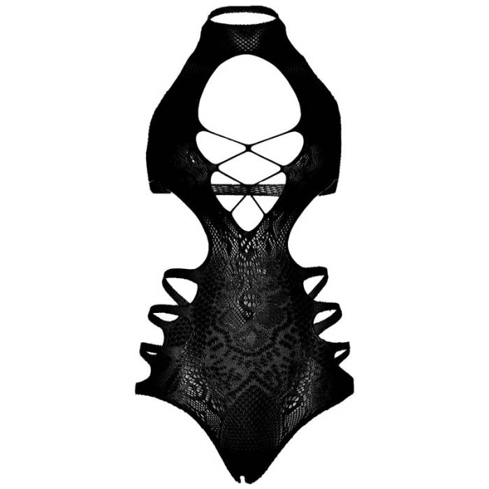 BODY STRAPPY RECORTADO PARA PERNAS - TAMANHO ÚNICO - PRETO