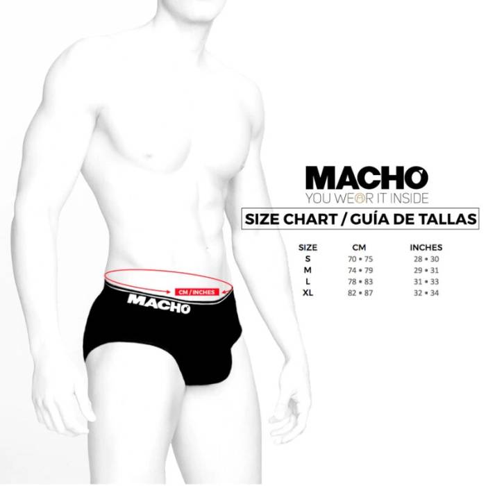 MACHO MS24A SLIP BREVE VERMELHO ESCURO XL