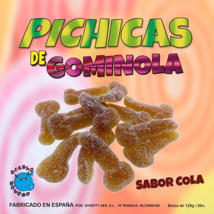 GOMAS EM FORMA DE PÉNIS - DIABLO PICANTE - GUMMY PENIS COLA