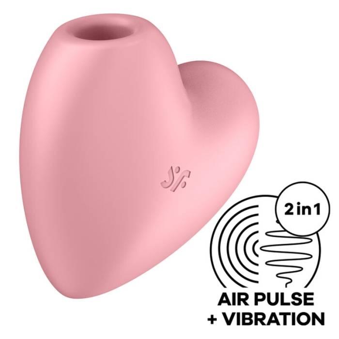 ESTIMULADOR E VIBRADOR CARDÍACO SATISFYER CUTIE - ROSA