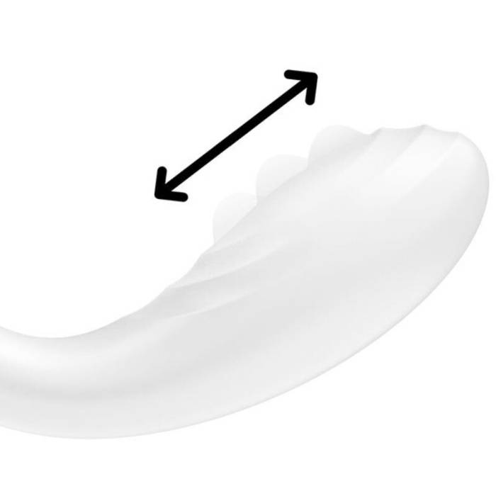 VIBRADOR DE PONTO G - SATISFYER ROLLING - BRANCO