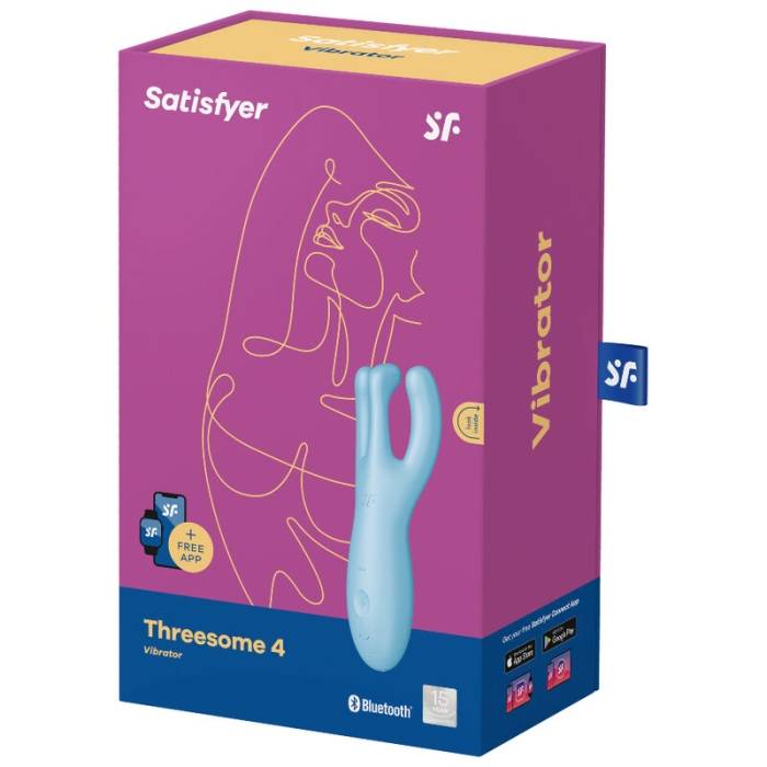 VIBRADOR SATISFYER THREESOME 4 - AZUL