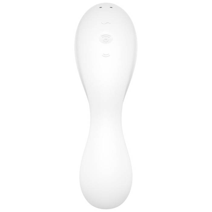 ESTIMULADOR E VIBRADOR DE PULSO DE AR CURVY TRINITY 5 SATISFYER - BRANCO