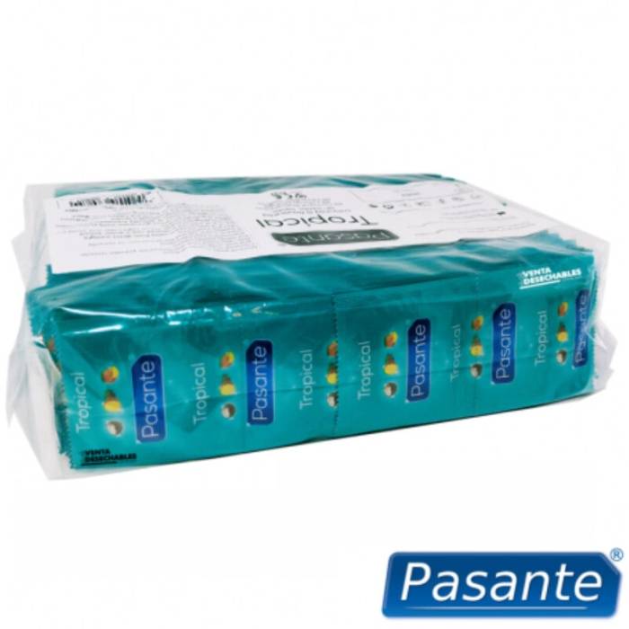 SACO TROPICAL DE Preservativos PASANTE 144 UNIDADES