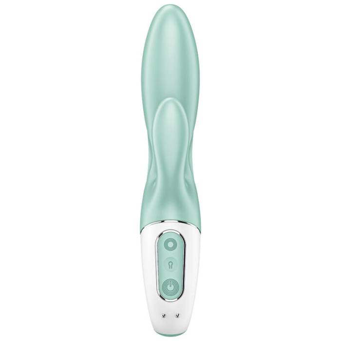 SATISFYER AIR PUMP BUNNY 5+ VIBRADOR COELHO INFLÁVEL - VERDE